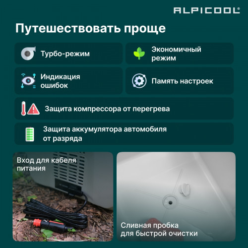 Автохолодильник Alpicool ET36 (12/24)