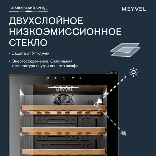 Винный шкаф Meyvel MV24-KBF1