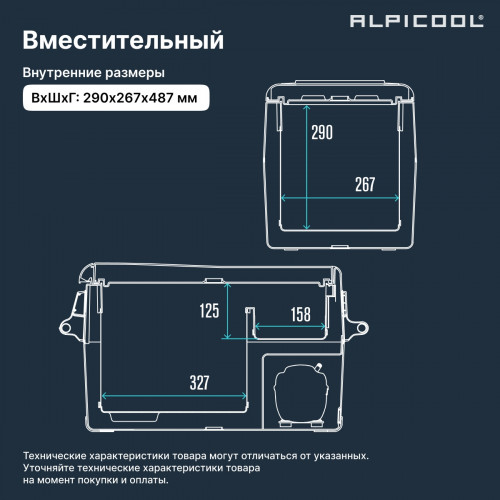 Автохолодильник Alpicool CF35 (12/24)