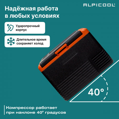 Автохолодильник Alpicool CL40 (12/24)