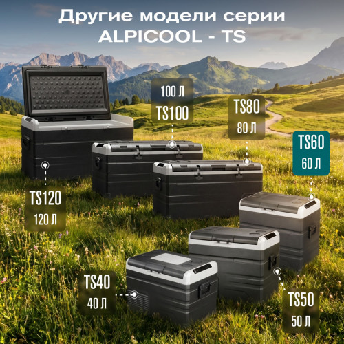 Автохолодильник Alpicool TS60 (12/24)