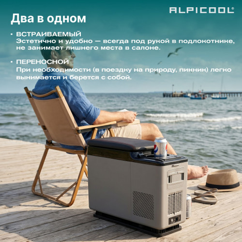 Автохолодильник Alpicool CF15 (12/24)