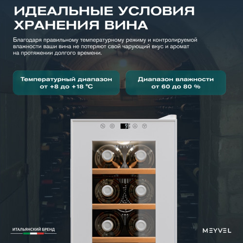 Винный шкаф Meyvel MV08-TWF1-СЛЕДУЮЩИЙ