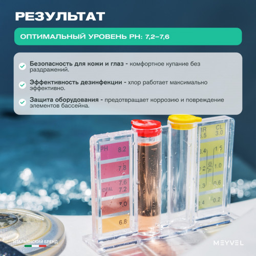 PH+ (Плюс) Meyvel cредство для повышения pH воды в бассейне 1 л
