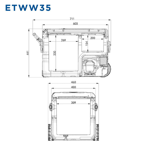 Автохолодильник Alpicool ETWW35