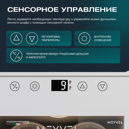 Винный шкаф Meyvel MV06-TWF1-СЛЕДУЮЩИЙ