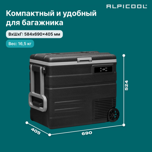 Автохолодильник Alpicool U65 (12/24)