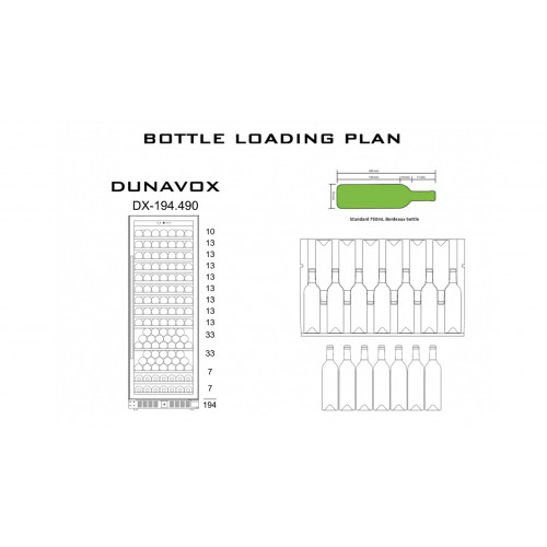 Винный шкаф Dunavox DX-194.490CK