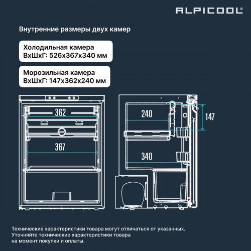 Автохолодильник Alpicool CR85X