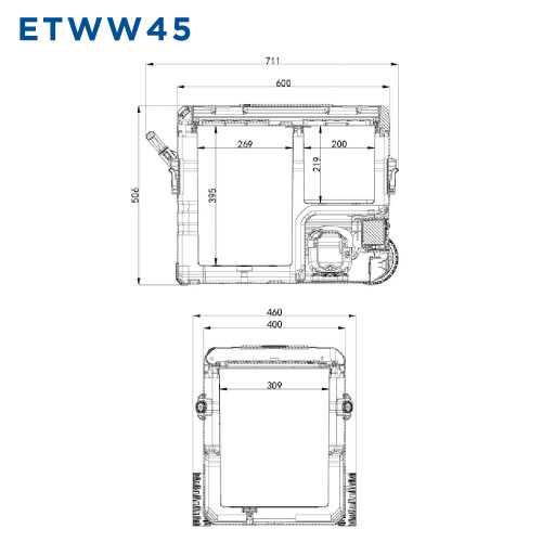 Автохолодильник Alpicool ETWW45