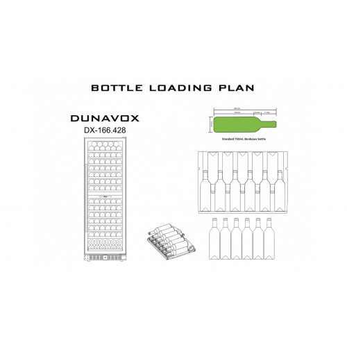 Винный шкаф Dunavox DX-166.428DCK