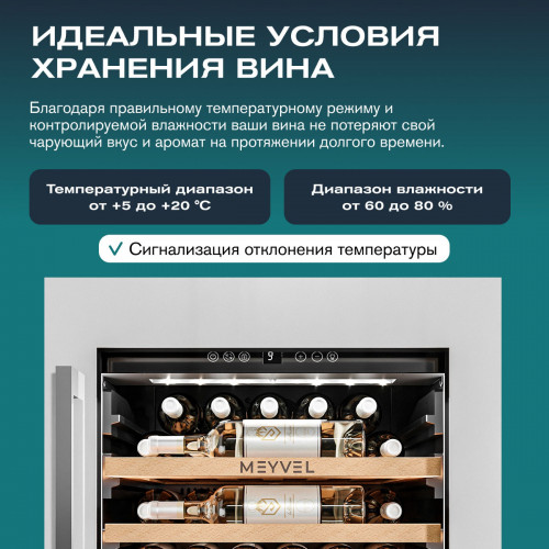 Винный шкаф Meyvel MV31PRO-KWB1