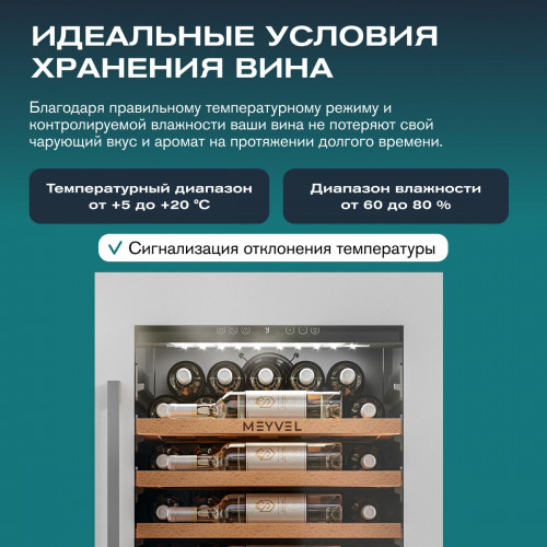 Винный шкаф Meyvel MV52PRO-KWB1