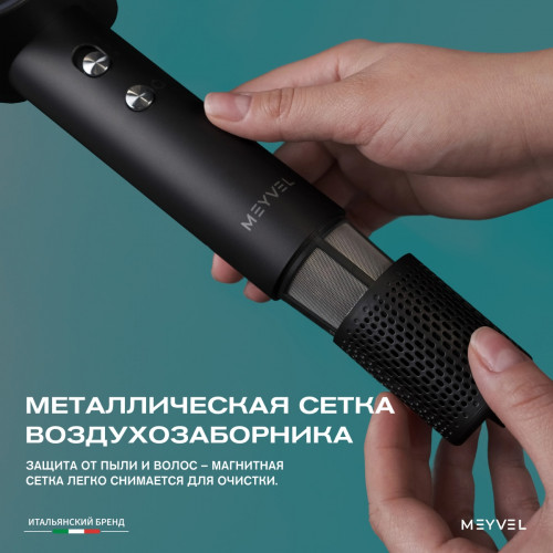 Фен для волос Meyvel MF12-1600 (Чёрный)