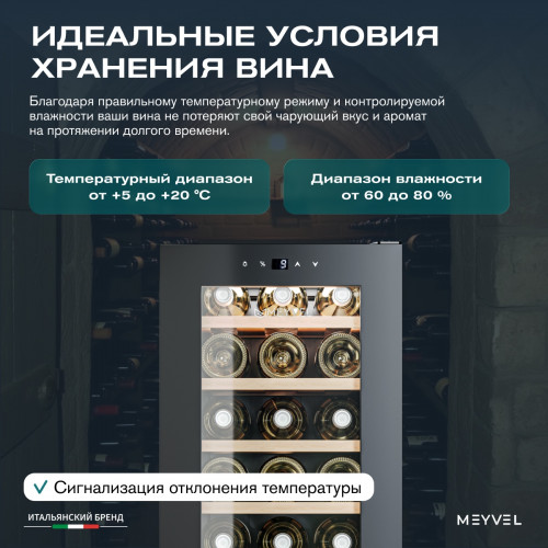 Винный шкаф Meyvel MV18-KBF1