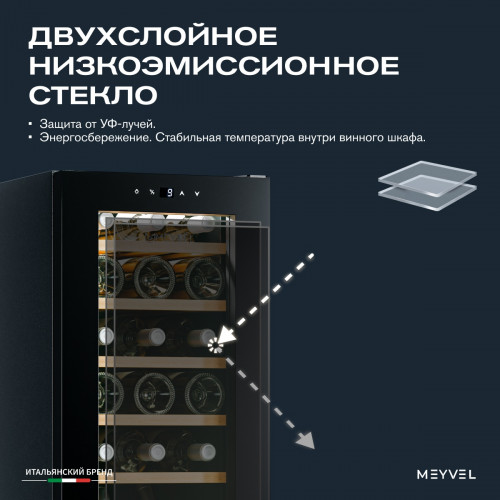 Винный шкаф Meyvel MV18-KBF1