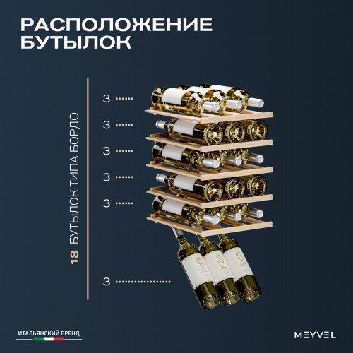 Винный шкаф Meyvel MV18-KBF1