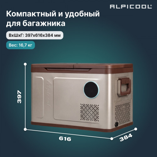 Автохолодильник Alpicool WH38 (12/24)
