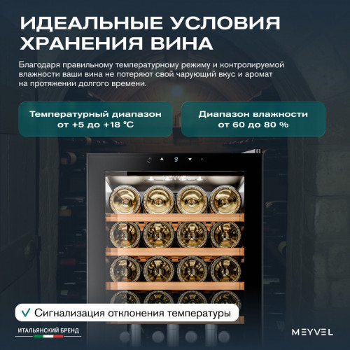 Винный шкаф Meyvel MV28-KBF1