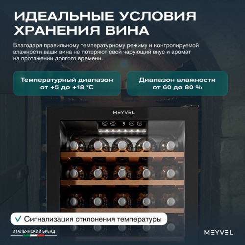 Винный шкаф Meyvel MV33-KBF1