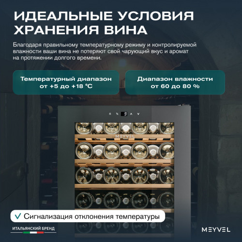 Винный шкаф Meyvel MV52-KBF1