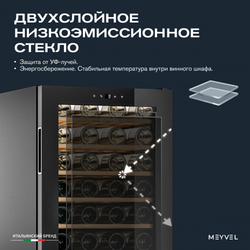 Винный шкаф Meyvel MV52-KBF1